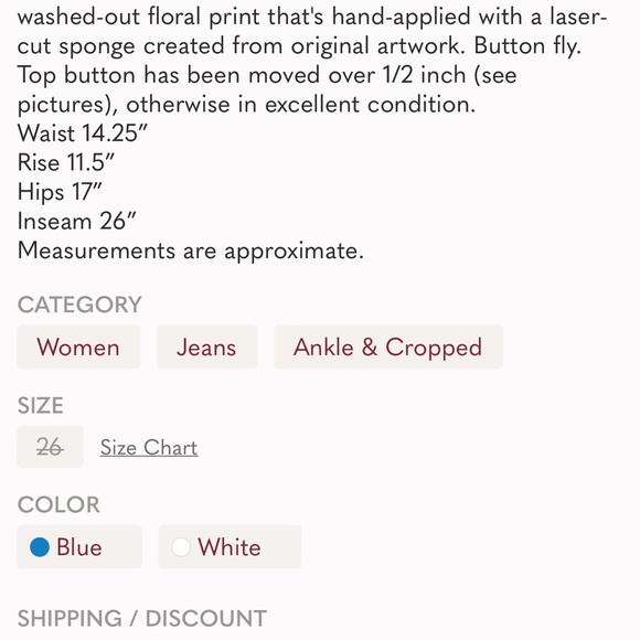 J Brand Wynn’s Floral cropped straight jean - Picture 10 of 12